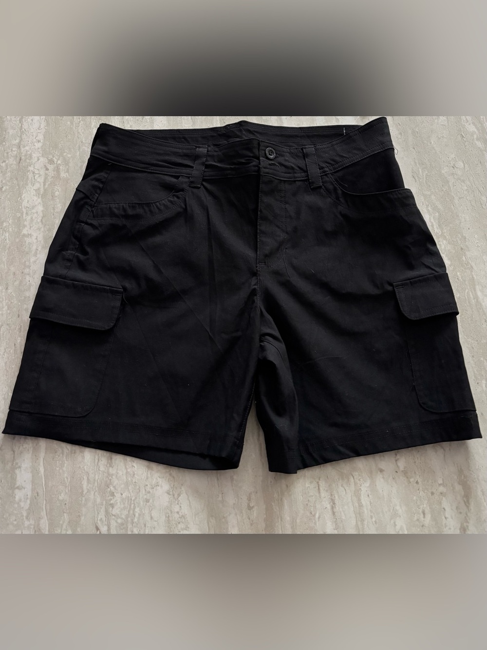 Eddie Bauer Black Cargo Shorts with Utility Pockets